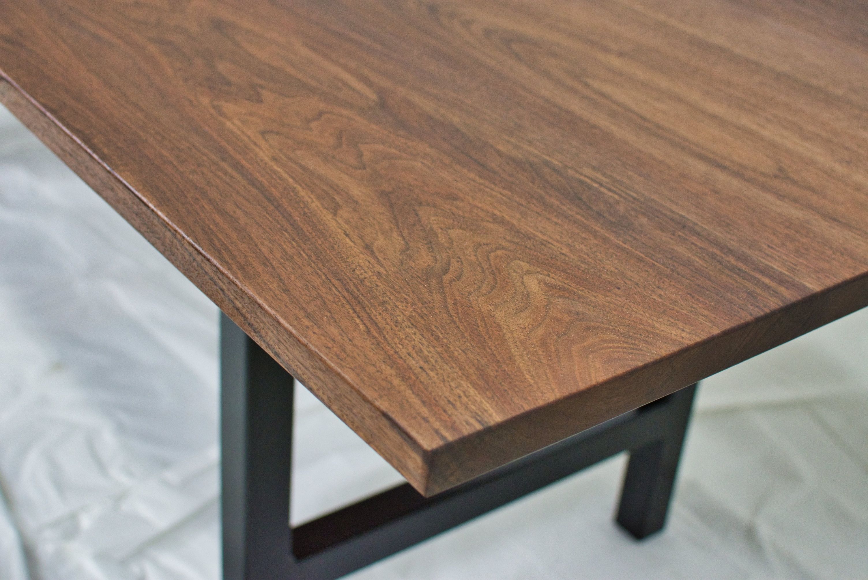 modern walnut kitchen table