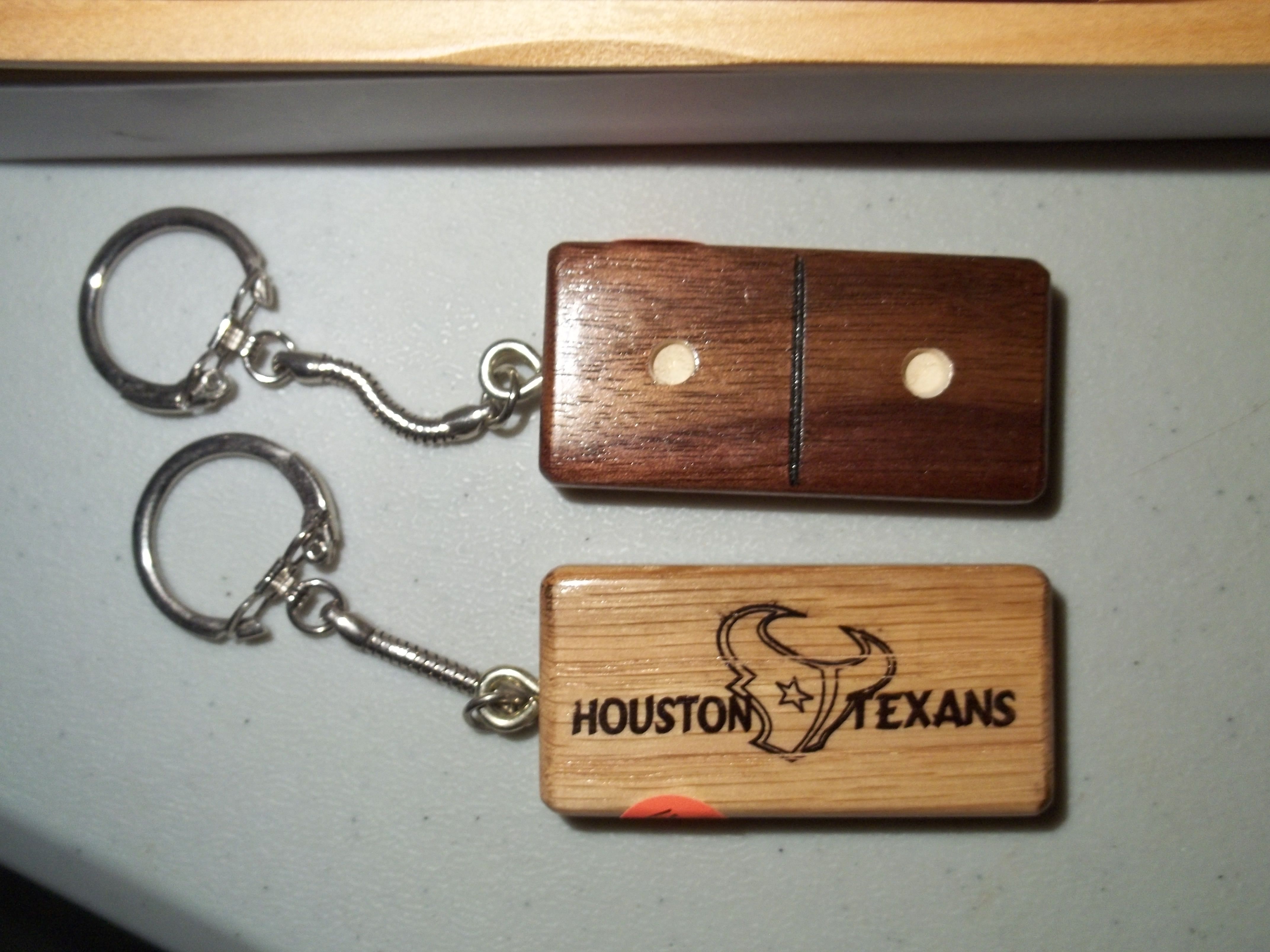 Handcrafted pick door with key ring