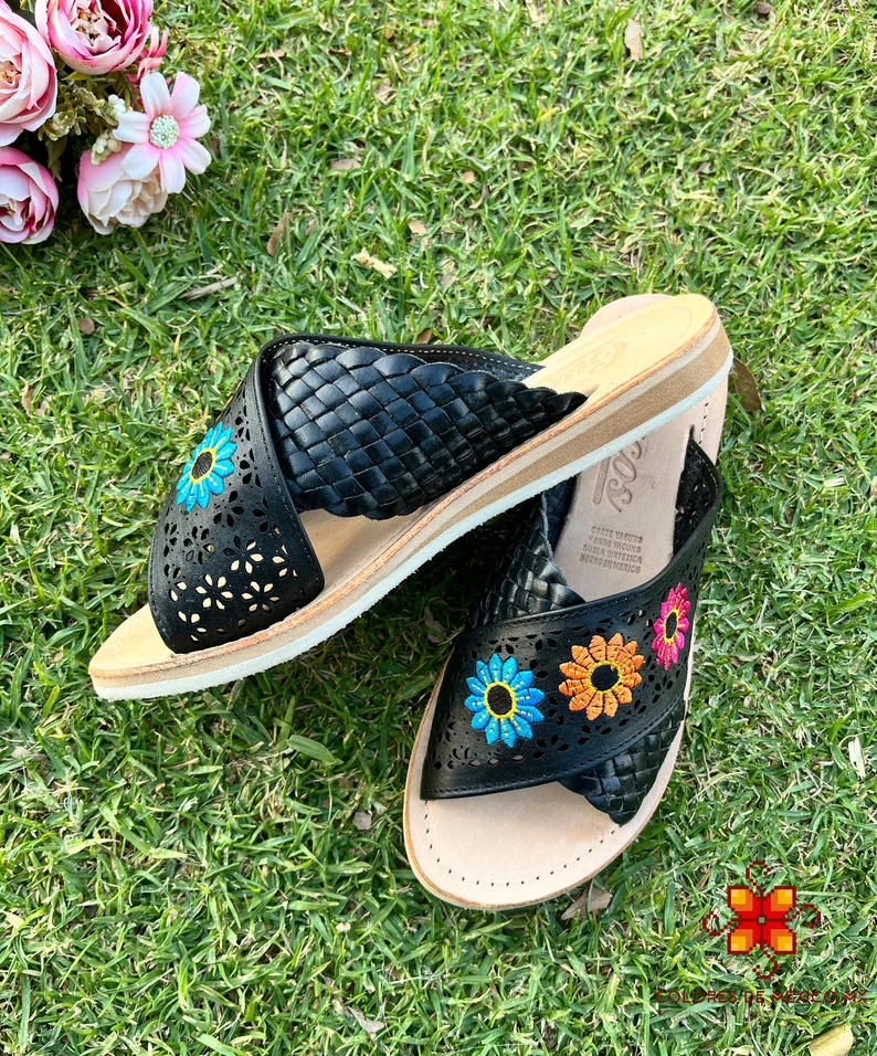 mexican womens leather sandals