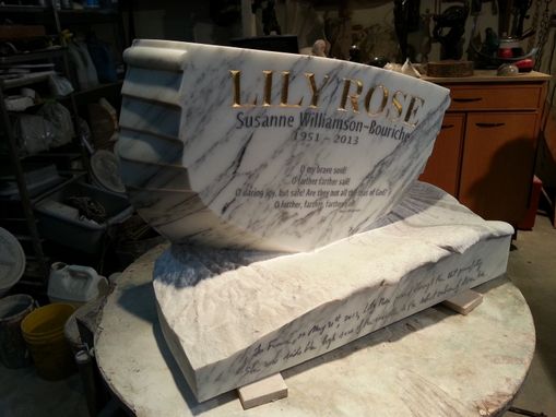 Custom Made Hand Carved And Hand Lettered Memorial Stones