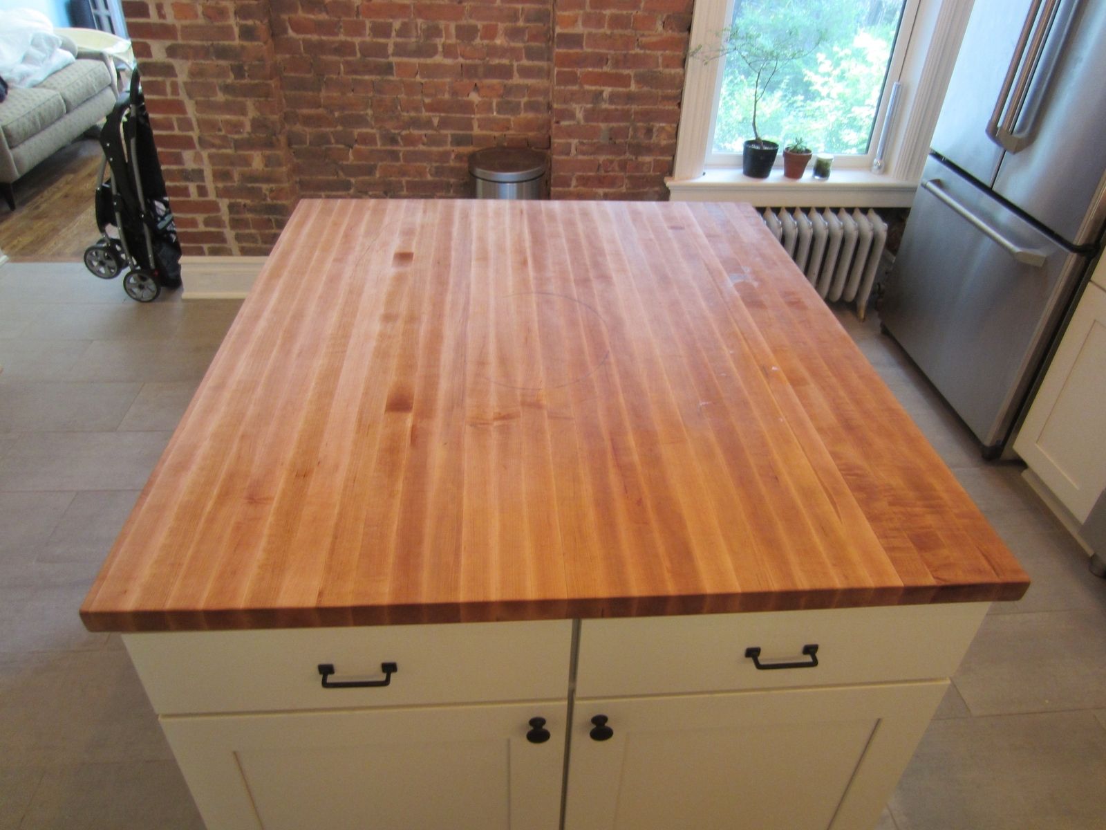 Butcher block deals island top