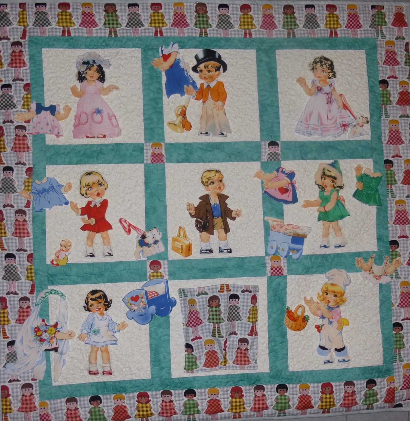 paper doll quilt kit