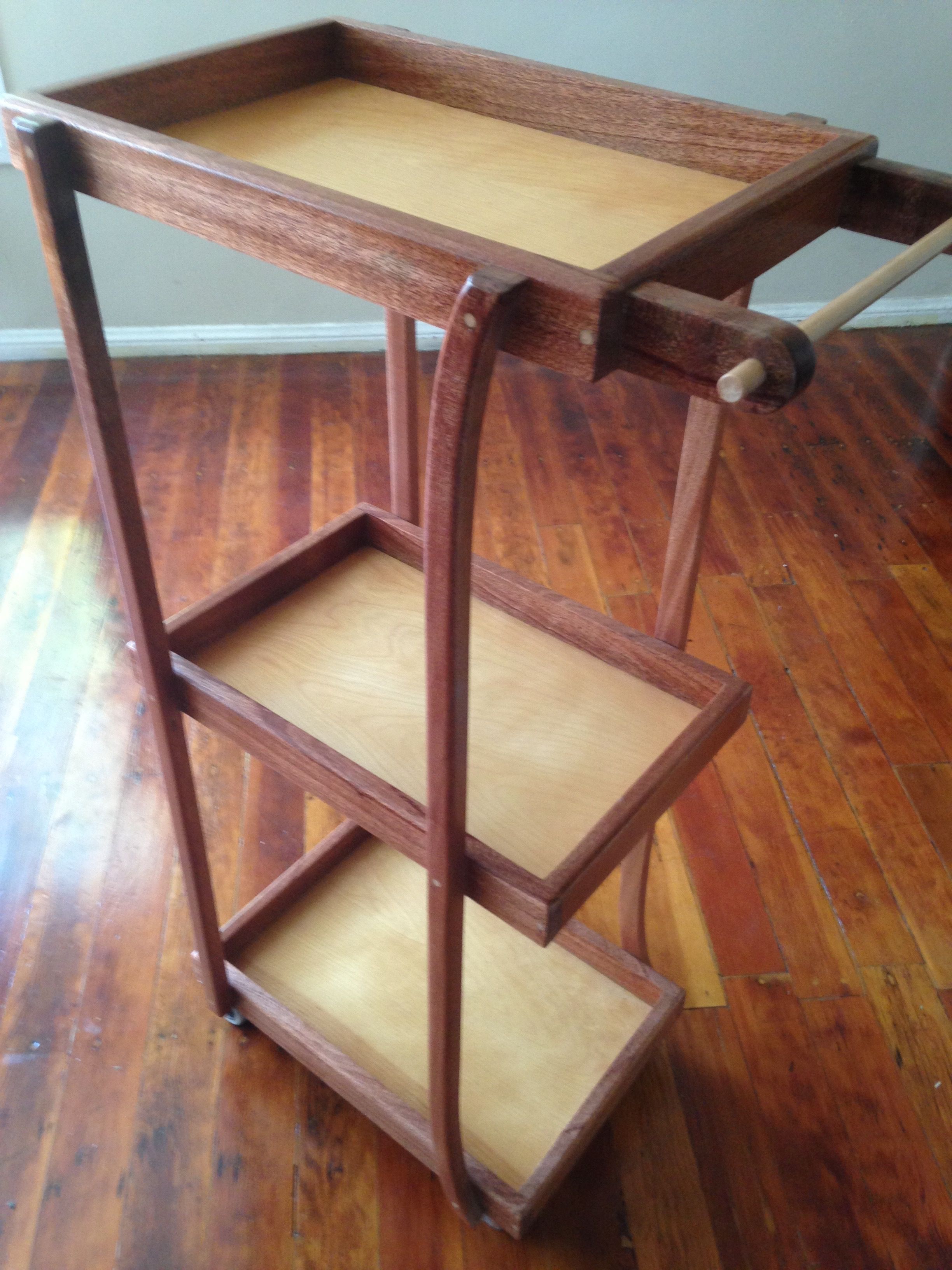 Hand Made Custom Bar Cart by Bowman Built Designs