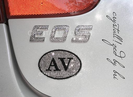 Custom Made Crystallized Car Letters Numbers Period Dot Digits Genuine European Crystals - Any Color