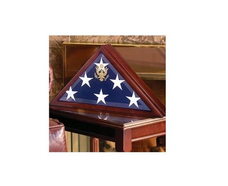 Custom Made Flag Display Case For Large Flag, Coffin Flag Case