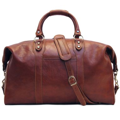 Custom Made Leather Duffle Bag 21” / Floto 4046 Roma / Travel Bag
