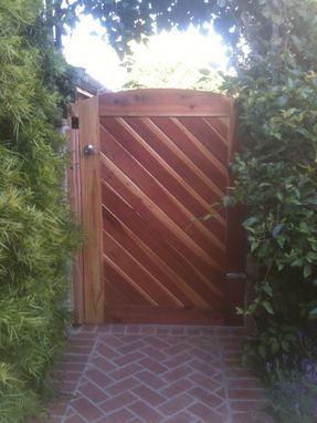Custom Made Redwood Gate