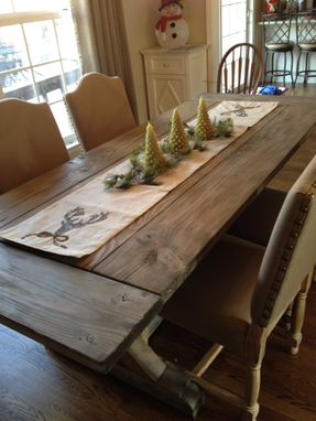 Buy a Hand Crafted Fancy X Farmhouse Table With Extensions, Extending Dining Table, Farmhouse 