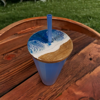Custom Made Blue Ocean Tumbler