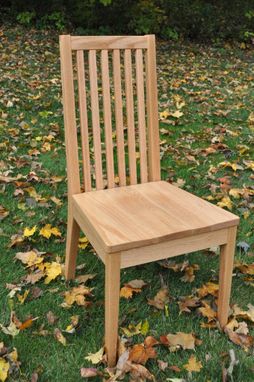 Custom Made Mission Style Slat Back Dining Chair