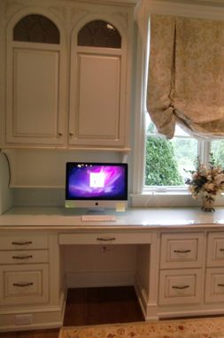 Custom Made Small Home Office In Painted & Glazed Finish