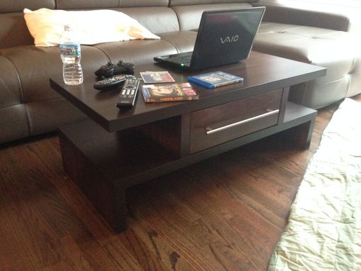 Custom Made Java (Espresso) Coffee Table W/Drawers