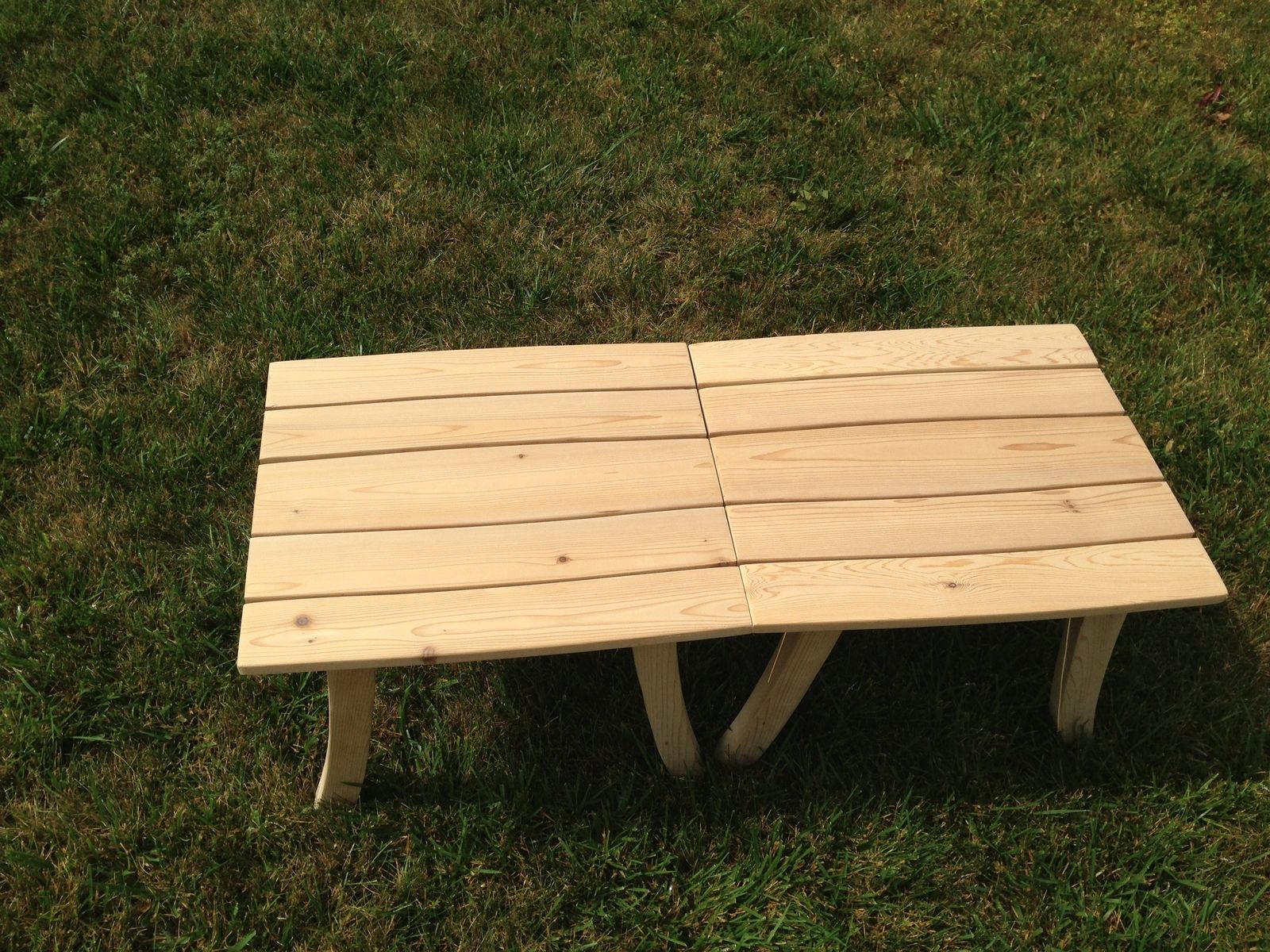 Custom Made Outdoor Cedar Side Table by Holtzer Custom Woodworking