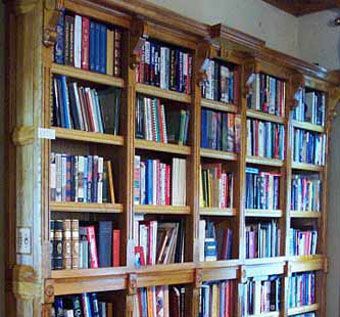 Custom Made Wall To Wall Bookcases