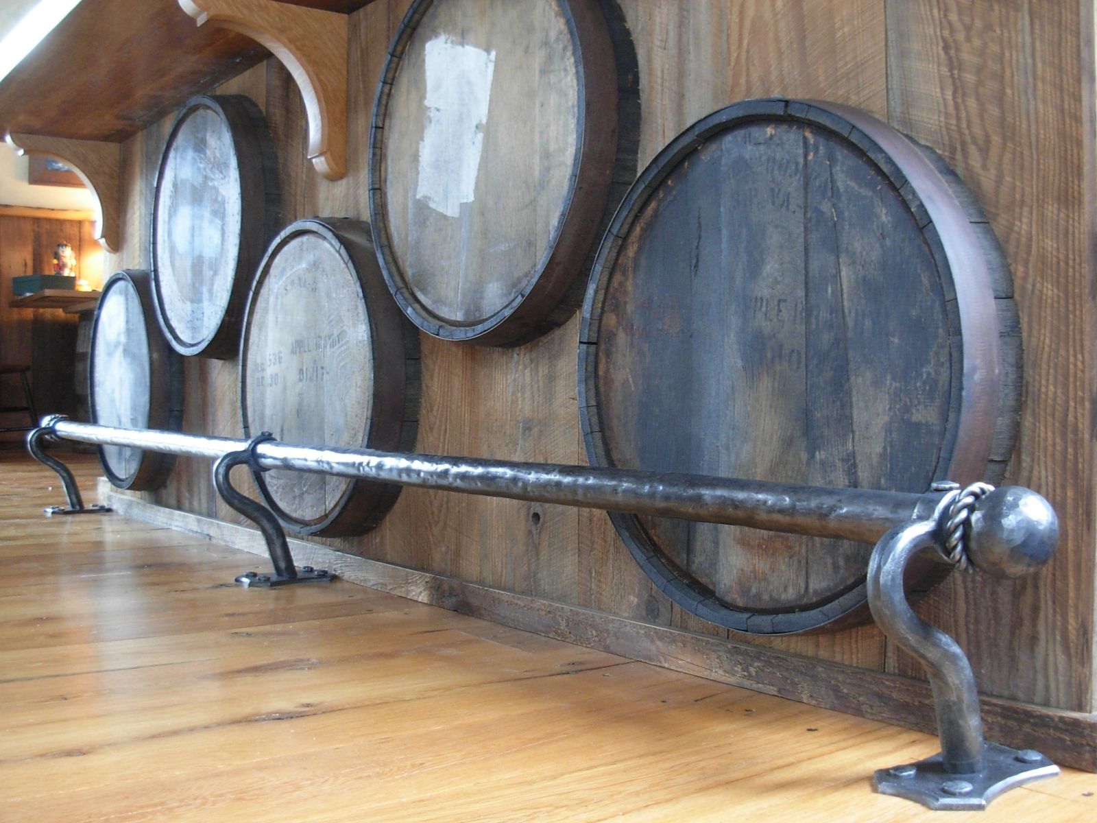 Hand Made Bar Foot Rail by Braddee Metal Works & Design