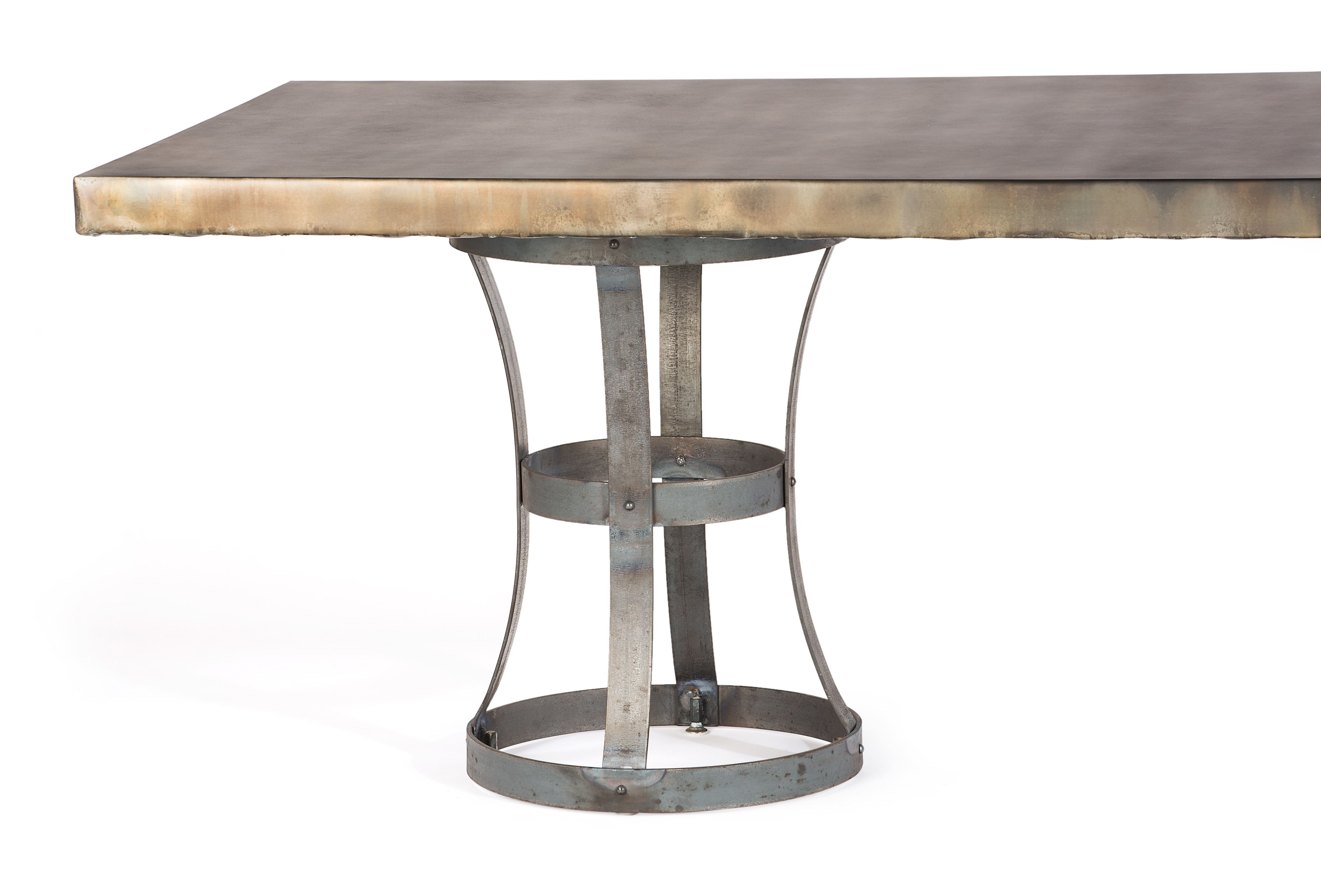 Buy Hand Made Zinc Table Zinc Dining Table Madera Zinc Dining Table