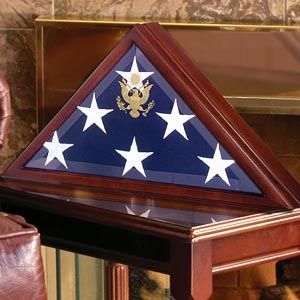 Custom Made Burial Display Flag, Large Coffin Flag Display Case