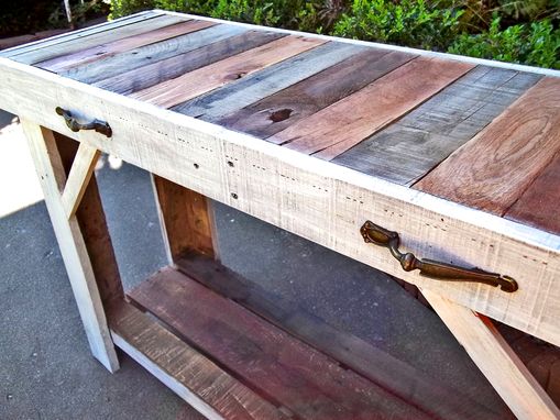 Custom Made Rustic Reclaimed Pallet Entry Table