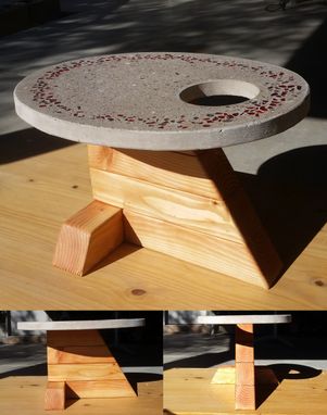 Custom Made Concrete Oval Planter Table