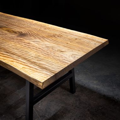 Custom Made Live Edge Dining Table Walnut With Extendable Leaves
