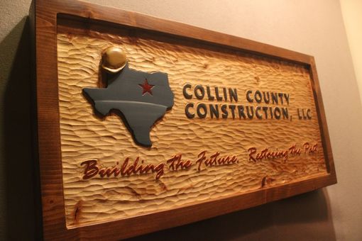 Custom Made Custom Carved Construction Signs By Lazy River Studio