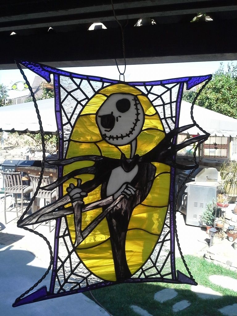 Custom Stained Glass - Jack Skellington by Glass Art for the World ...