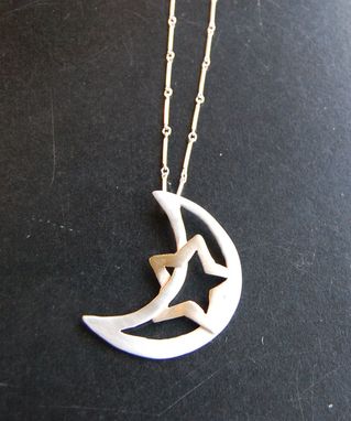 Custom Made Moon And Star Necklace