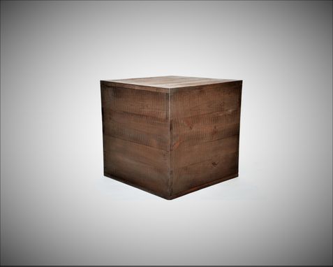Custom Made Barnwood Cube