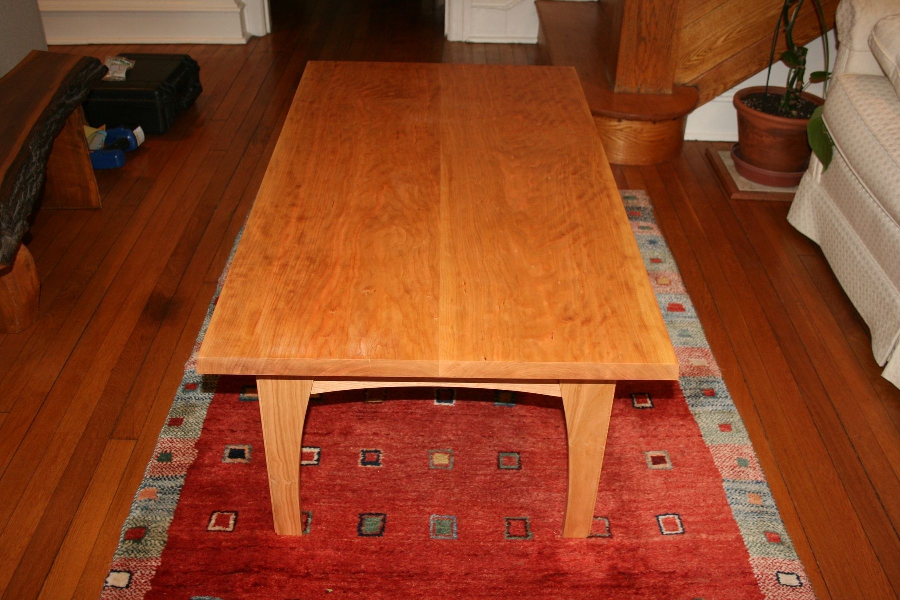 Hand Made Cherry Coffee Table by Fredric Blum Design