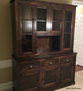 Custom Made "Napa Valley" French Buffet With Glass Doors