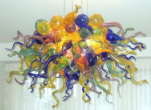 Custom Made 'Rainbow Series' | Inspired By Glass Art Chandeliers | Custom Made Functional Glass Art