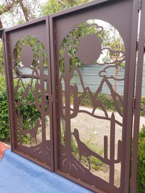 Custom Made Bird Desert Metal  Gate Steel Garden Designer