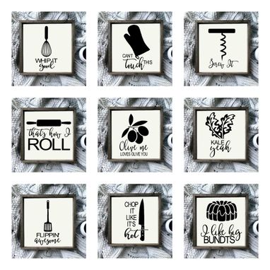 JennyGems Funny Kitchen Signs, Modern Farmhouse Kitchen