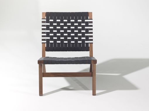 Custom Made Lounge Chair In Walnut