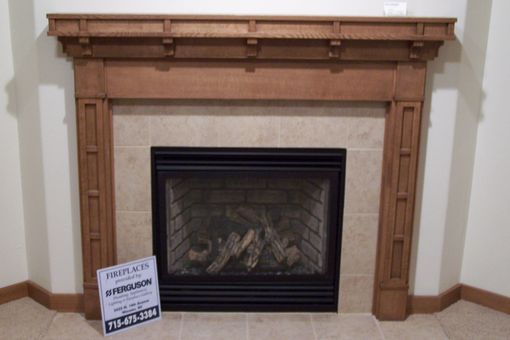 Custom Made Craftsman Style Fireplace Surround