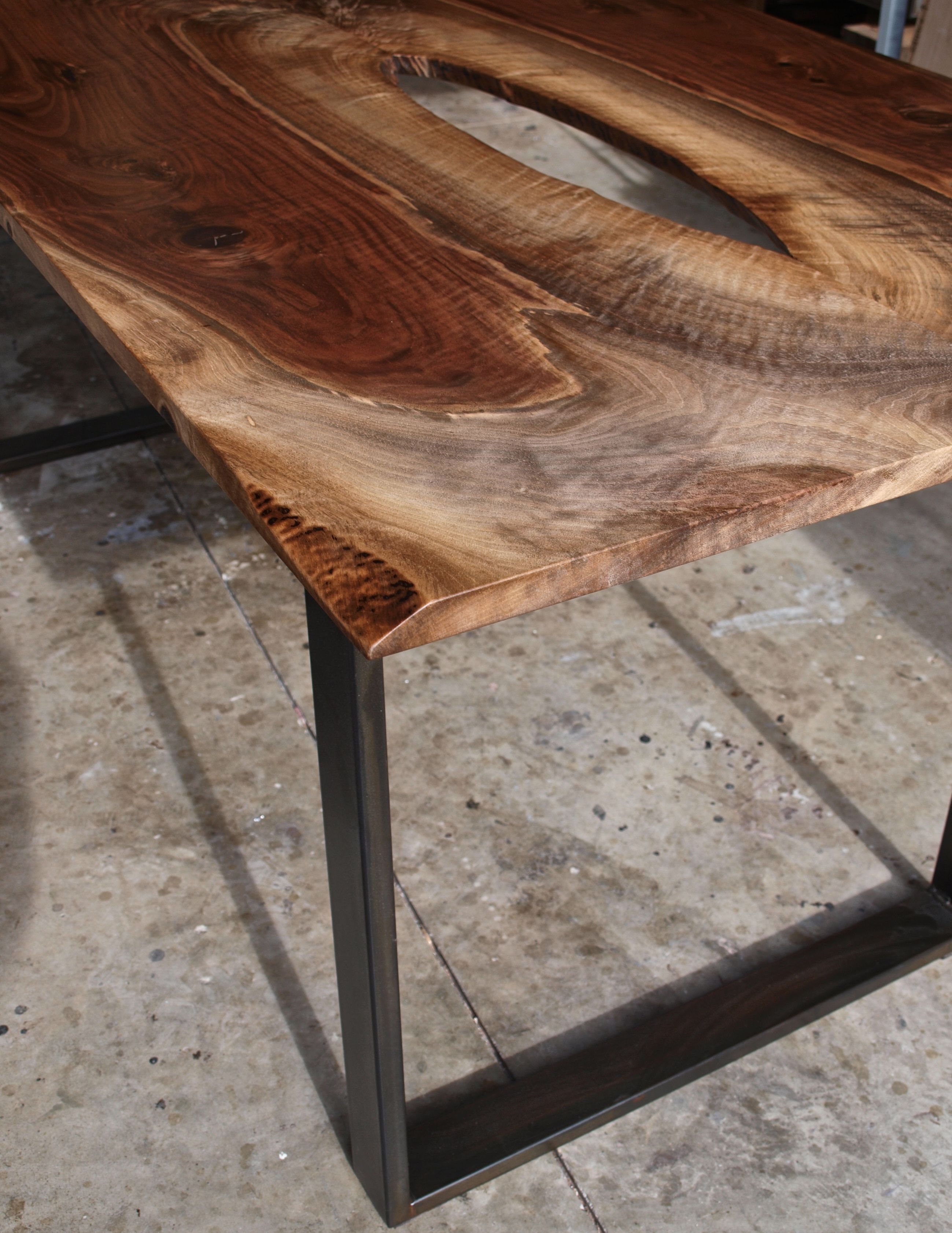 Hand Crafted Black Walnut Table by WITNESS TREE STUDIOS