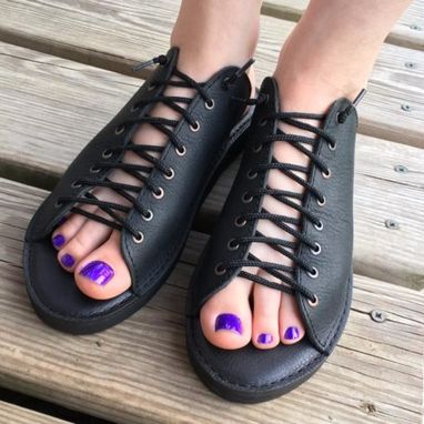 Custom Made Lace Up Spring Open Toe Sandals