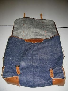 Custom Made Denim Rucksac Bag