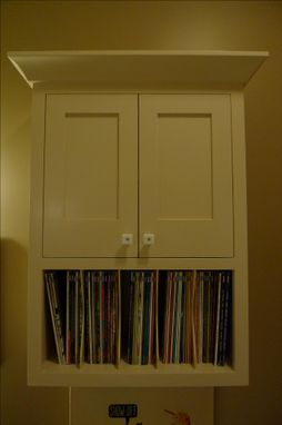 Custom Made Vanity And Magazine Cabinet