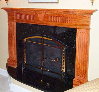 Custom Made African Rosewood Mantle