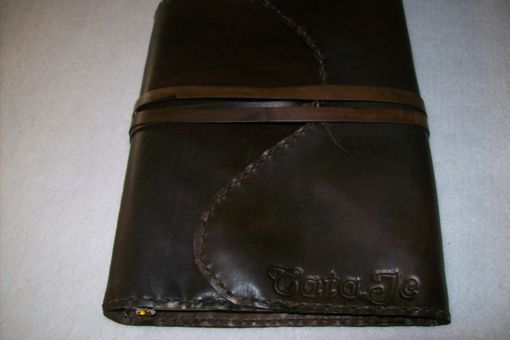 Custom Made A Leather  Notebook A5 Cover With Name