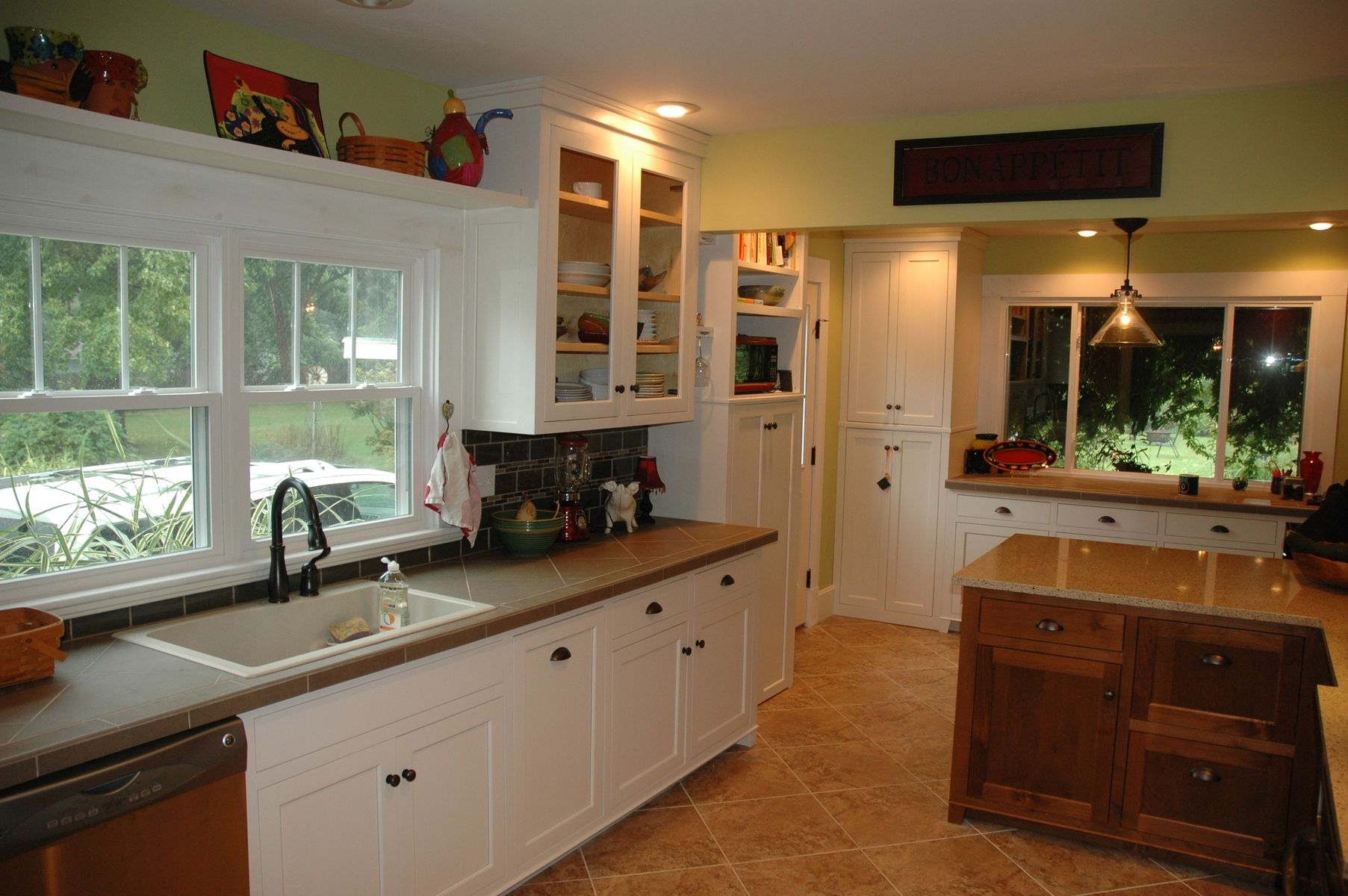 Custom Made Nutmeg And White Kitchen by Custom Corners Llc