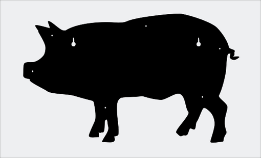 Custom Made Bbq Pig Sign