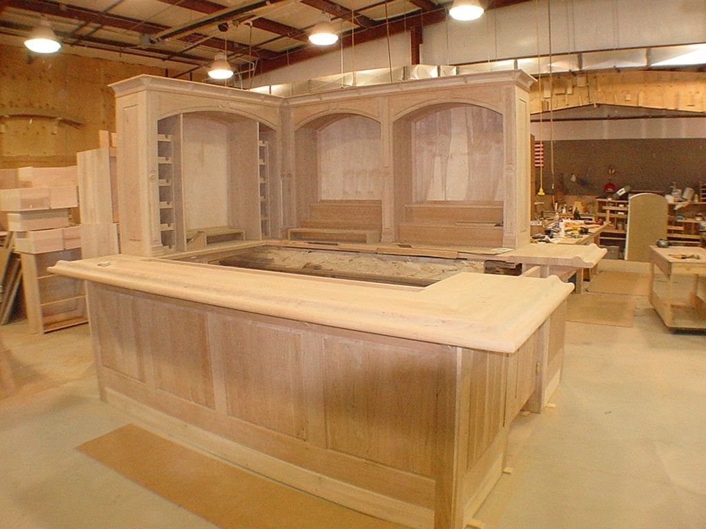 Custom Made Cherry Wood Bar by FURNITURE BY CARLISLE