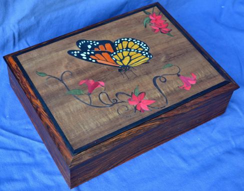 Custom Made Monarch Butterfly Jewelry Box