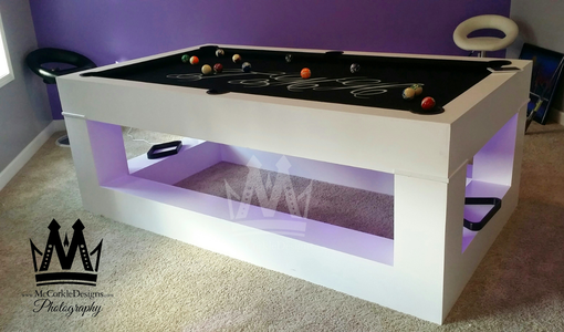 Custom Made Custom (Mraba) Billiards Pool Table !