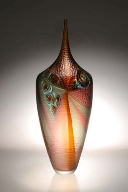 Custom Made Murano Art Glass Vase By Afro Celotto