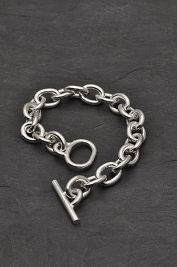 Custom Made Very Large Link Sterling Bracelet