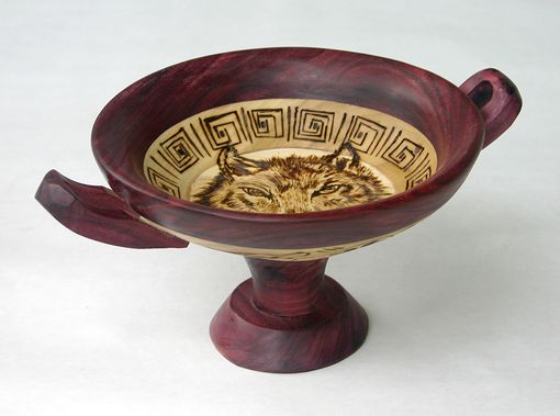 Custom Made Wooden Decorative Kylix - Drinking Cups And Vases Greek