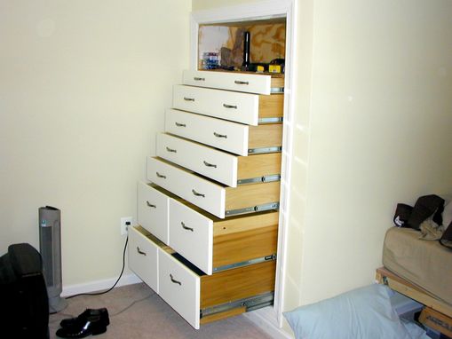 Custom Made Built-In "Knee Wall" Dressers